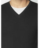 Solid Half Sleeves V-Neck T-shirts For Men's